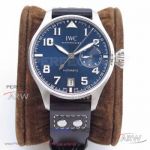 ZF Factory IWC Big Pilot's IW500401 Dark Blue Dial Coffee Leather Strap Swiss Cal.51111 46.2mm Automatic Watch 